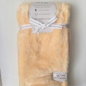 NEW Baby Blanket Yellow Thick Plush Warm Cozy | Oh So Soft